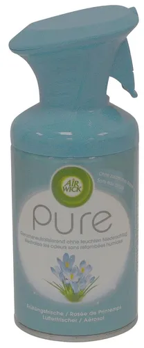 Air Wick Premium-Duftspray PURE Frühlingsfrische (6 x 250ml) - Spray Lufterfrischer mit geruchsneutralisierendem Effekt, ganz ohne feuchten Niederschlag – für ein frisches Raumklima und einfachen Bedienkomfort.