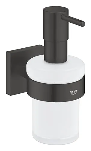 GROHE Start Cube Seifenspender mit Halter in schwarz von GROHE