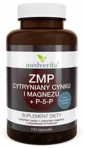 Medverita ZMP-Zitrate Zn und Mg + P-5-P 100 Kapseln