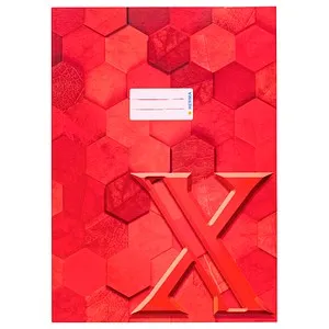 HERMA Heftumschlag X rot Papier DIN A4 (4008705200837)