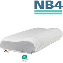 Dormabell Cervical Nackenstützkissen NB4 - Orthopädisch & Hypoallergen - Kopfkissen für Erwachsene, aus 100% Talalay Latex, orthopädisch und waschbar bis 60°, ideal für erholsamen Schlaf.