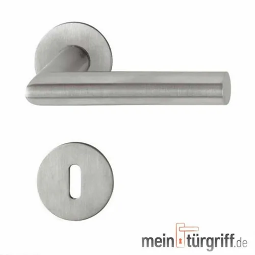 Hoppe Türdrücker Amsterdam Flachrosette 849N BB rund Edelstahl