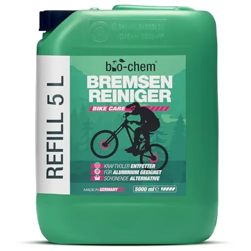bio-chem Bremsenreiniger Spray 5L - Bremsenpflege für Auto, Motorrad und Fahrrad – leistungsstarker Entfetter mit Menthol-Duft, umweltfreundlich und materialschonend für eine effektive Reinigung.