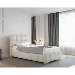 Panda Möbel Polsterbett Bliss, Beige, 100x200 cm