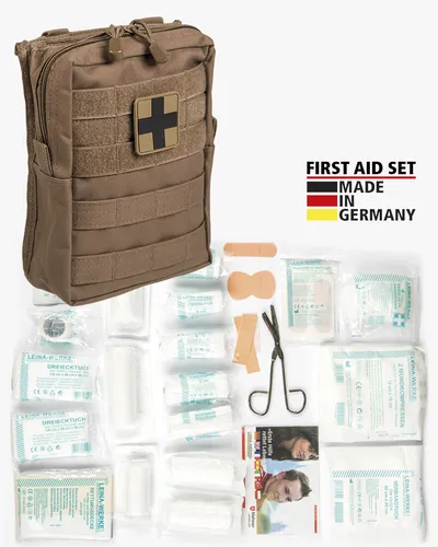 Molle First Aid Kit IFAK Modular 43-tlg - Erste Hilfe Set - Erste Hilfe & Hygiene: Hochwertiges, modulares 43-teiliges Set ideal für Notfälle, kompakt und vielseitig einsetzbar.