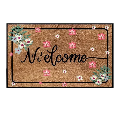 PVC Fußmatte Türvorleger Schmutzfang 40x60 cm - Robuste Fußmatte aus 100 % PVC, ideal zum Schmutzfang. Mit einer Größe von 40 x 60 cm bringt sie Farbe in jeden Eingangsbereich.