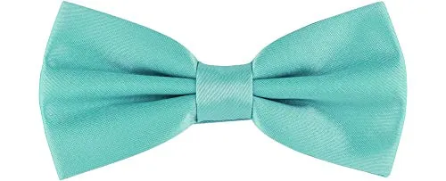 Ladeheid Fliege Kinder Jungen mit einstellbarem Band für Anzug festlich Kinderfliege Mode für Jungs MJ (10cm x 5cm) (10cm x 5cm, Türkis)