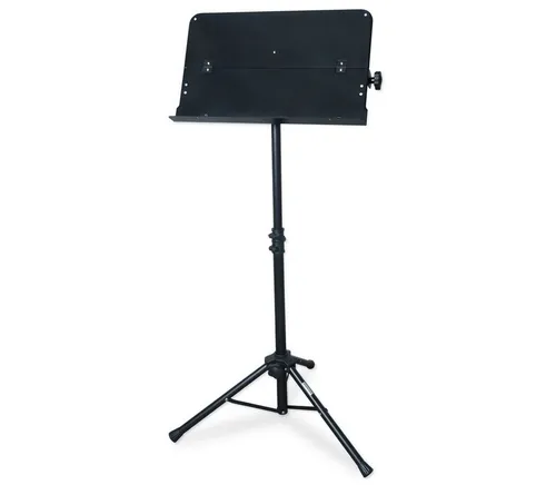 keepdrum Notenpult MUS021 - Höhenverstellbar und Klappbar - Notenständer MUS021 von keepdrum, klappbar, höhenverstellbar von 85-134cm, ideal für Musiker und Dirigenten. Robuste Stahlkonstruktion mit einstellbarem Neigungswinkel für optimalen Blick auf Noten.