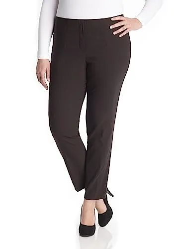 KjBRAND 7/8-Hose Da.-Hose knöchellang braun 50 - Stoffhose in Größe 50, aus 80% Viskose für hohen Tragekomfort, ideal für stilvolle Outfits im Alltag.