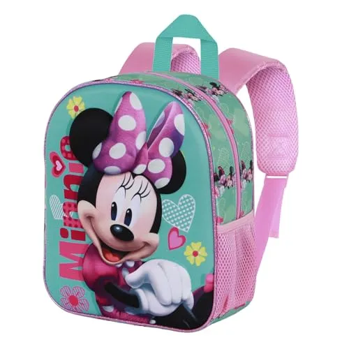 Disney Minnie Maus Pose-Elite 3D Rucksack, Rosa, 25 x 30 cm, Kapazität 7 L