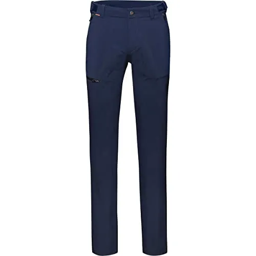 Mammut Runbold Pants Men - 48, Marine - Wanderhosen aus Kunstfaser-Mischgewebe mit Stretch, ideal für aktive Männer, die Komfort und Bewegungsfreiheit schätzen.