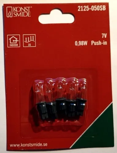 KONSTSMIDE Ersatzlämpchen 2125-050SB 7V 0,98W klar von Konstsmide