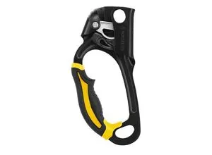 Petzl Ascension Klemmgerät Größe 1 - Handsteigklemme in schwarz, leichtgewichtig mit ergonomischem Griff und Sicherheitssperre für sicheres Klettern und Bergsteigen