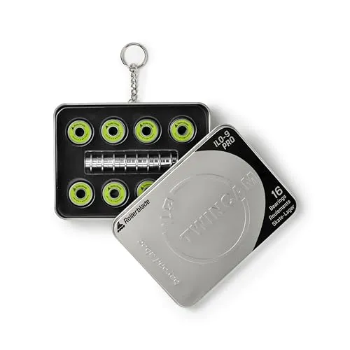 ROLLERBLADE TWINCAM ILQ-9 PRO Kugellager 16er Pack - Kugellager für schnelles Skaten mit 6-Kugellager Design, das Geschwindigkeit und Belastbarkeit erhöht. Inklusive SCRS für Schutz gegen Verunreinigungen und TK-Racing Gel für optimale Schmierung.