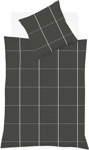 fleuresse Bettwäsche Lech Edelflanell 155x220 cm in grau von fleuresse