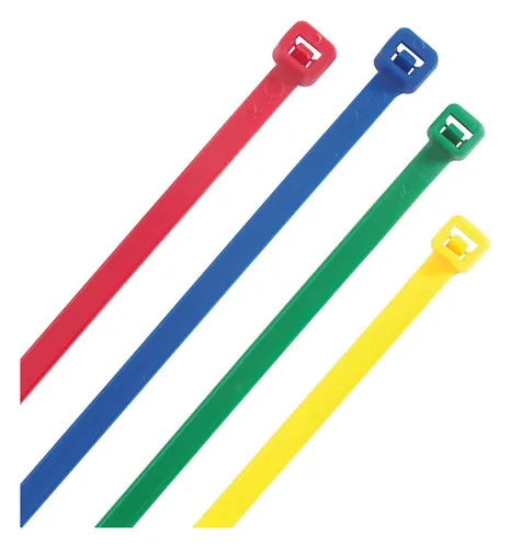 Heidemann Kabelbinder farbig sortiert 300 x 4,8 mm.100 Stück Heideman - 36171 (100 Stück)