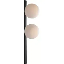 ECO-LIGHT Wandleuchte Nero, stilvolle schwarze Wandlampe ohne Leuchtmittel - Lampen für Innenräume, elegante Metall-Wandleuchte mit modernem Design und Durchmesser von 16,5 cm, ideal für stimmungsvolle Beleuchtung.