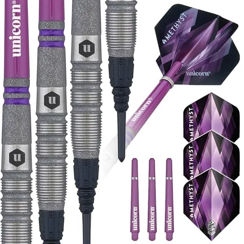 Unicorn Amethyst 3 Dartpfeile Set, violett, 19 g von Unicorn