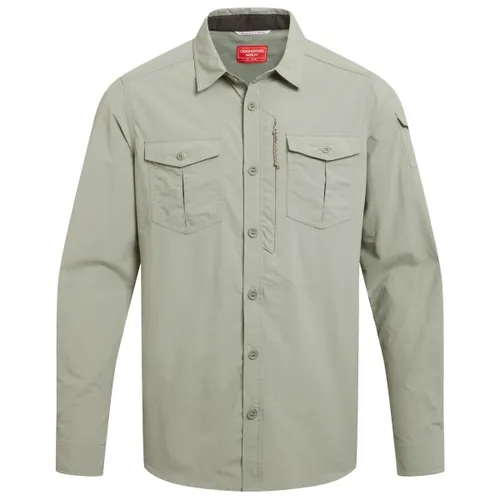 Craghoppers Herren Nosilife Adventure III Hemd XL grau - Ideal für Reisen und Trekking, bietet dieses Hemd praktische Funktionen wie Insektenschutz und Geruchsneutralisierung für höchsten Komfort.
