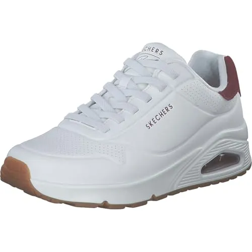 SKECHERS Harry Kane - Off Pitch Collection: Uno - Harry Kane Air Sneaker - Sneaker für Herren in Größe 45, signiert vom Fußballstar Harry Kane. Mit Skechers Air-Cooled Memory Foam® für ultimativen Komfort und einem stilvollen Design aus Lederimitat und Textil.