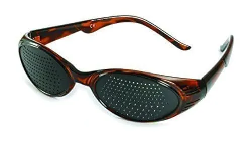 Rasterbrille 415-KMB, bifocaler Raster, braun marmoriert