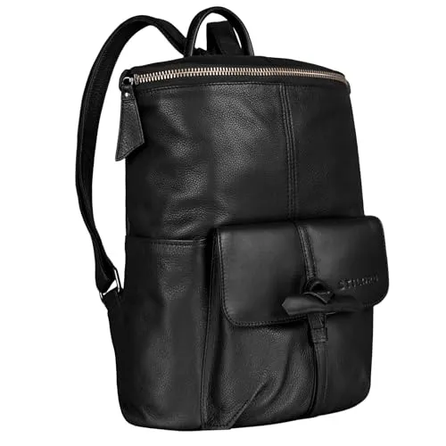 STILORD Fernandez Vintage Rucksack aus Leder für Herren und Damen - Moderner Vintage Rucksack aus hochwertigem Rindsleder für 13,3 Zoll Laptops. Vielseitig einsetzbar als Business-, Uni- oder Cityrucksack mit optimalem Platzangebot und praktischem Design.