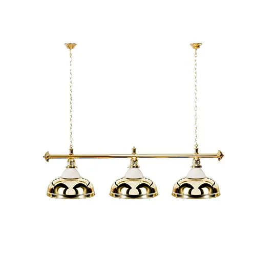 Billiard-Royal Billardlampe mit 3 Schirmen in Gold von Billiard Royal