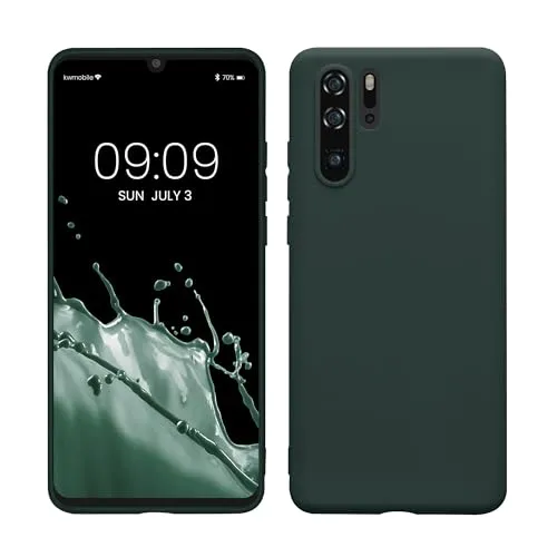 kwmobile Handyhülle für Huawei P30 Pro Hülle - TPU Case - Kabelloses Laden - Schutzhülle Cover in Moosgrün