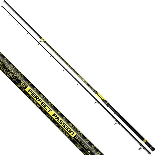 Black Cat Perfect Passion Long Range 3,30m 600g Welsrute - Angelrute für Weitwurf, ideal für schwere Drills vom Ufer und perfekt für Bojen- und Grundmontage. Die Black Cat Rute bietet maximale Präzision und Haltbarkeit.