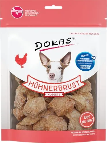 DOKAS Gefriergetrocknete Premium Nuggets für Hunde – Idealer Snack für zwischendurch