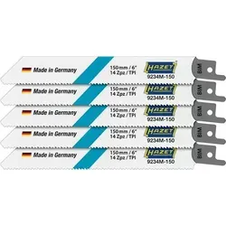 Metallsägeblatt 9234M-150/5, Buntmetall von 2 – 8 mm, Anzahl Werkzeuge: 5, HAZET