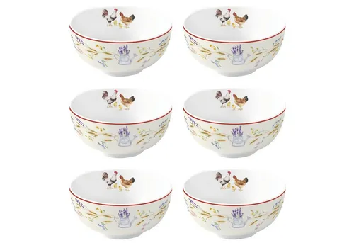6er Set Dessertschalen COUNTRY LIFE – Bauernhof Design von Easy-Life
