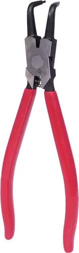 KS Tools 500.1033 Innen-Seegeringzange - abgewinkelt, 230mm, präzise und selbstöffnend mit tauchisoliertem Griff aus Chrom Vanadium
