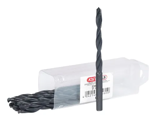 KS Tools HSS-R Spiralbohrer, 6 mm, 10er Pack - 330.1060 (10 Stück)