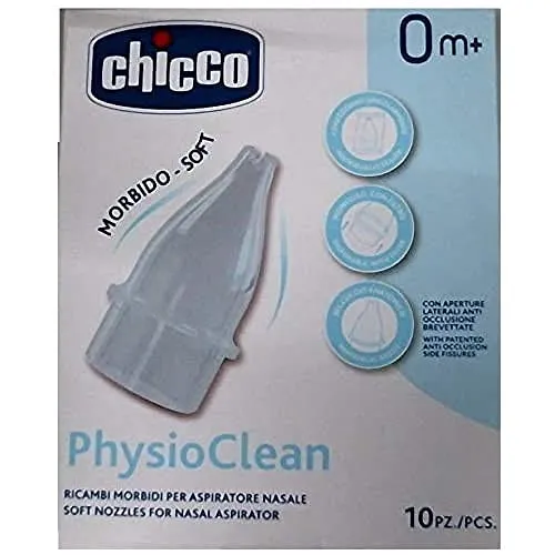 Chicco Ersatz-Nasensauger Physioclean 10 Stück