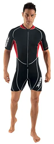 Seac Ciao Man, Kurzarmanzug für Herren aus 2,5 mm-Neopren zum Schnorcheln, Tauchen und andere Wassersportarten