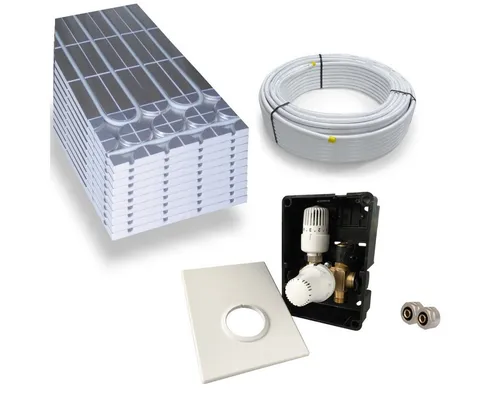 HoWaTech DRY Komplett Set für Fußbodenheizung 5/10m² - Effiziente Fußbodenheizung mit 30mm EPS-Dämmplatten für schnellen Einbau und hohe Energieersparnis - ideal für Renovierungen und vielseitig einsetzbar.