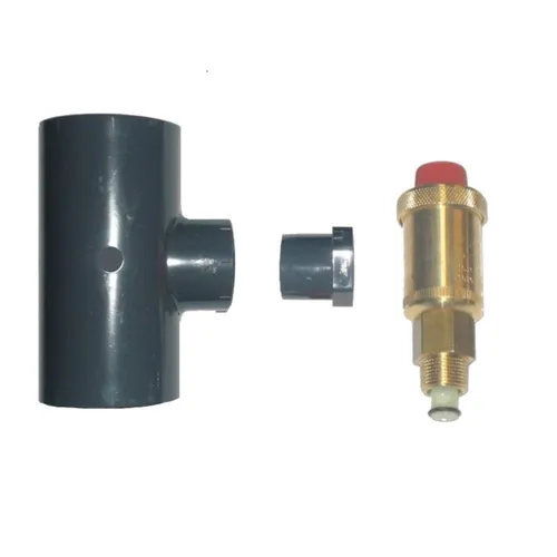 Schwimmbad Entlüftungsset für PVC Verrohrung d 50 mm Entlüfter Pool Absorber