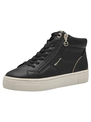Tamaris Sneaker 1-25248-43 001 - Bequeme Wanderschuhe - Wanderschuhe mit 3.5 cm Absatzhöhe, ideal für lange Spaziergänge und Outdoor-Aktivitäten, angenehm zu tragen dank Textilmaterial.