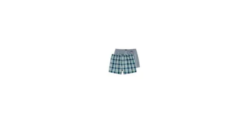 Schiesser Herren 2 Pack Boxershorts Baumwolle Web Multipack - Herren-Boxershorts im praktischen Doppelpack, aus bequemer Single-Jersey-Qualität mit funktionaler Knopfleiste und elastischem Mehrnadelbund für optimalen Tragekomfort.