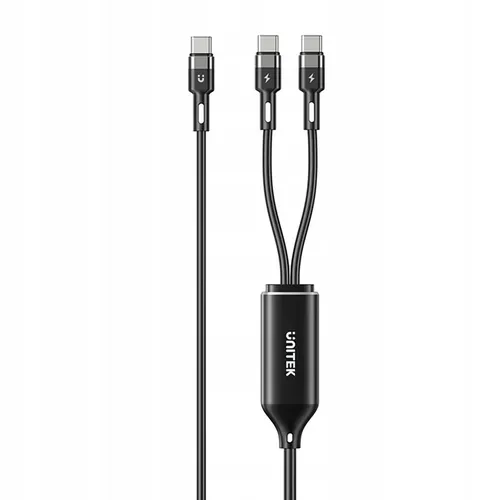 Produktbild Unitek USB-C PD 100W Silikon Kabel 1,8m Schnellladen flexibel 2-in-1