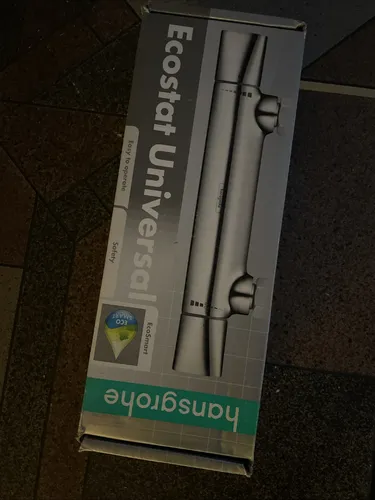 Hansgrohe Brausethermostat Ecostat Universal Chrom - Moderne Armatur für das Badezimmer mit herausziehbarem Thermostat für präzise Temperaturkontrolle und komfortable Nutzung.