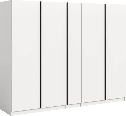 xonox.home Oakland Kleiderschrank 5-türig (B/H/T: 230x183x53 cm) weiß