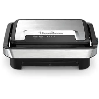 Sandwichmaker Moulinex GI270D - Waffeleisen mit 1000 W Leistung, ideal für knusprige Sandwiches und schnelle Snacks zu Hause – perfekt für die ganze Familie!