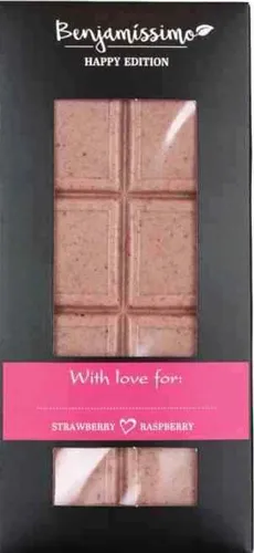 HE vegane Schokolade Erdbeere-Himbeere BIO 60 g