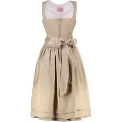 KRÜGER MADL Midi Dirndl beige Elysara 70er Rocklänge Damen