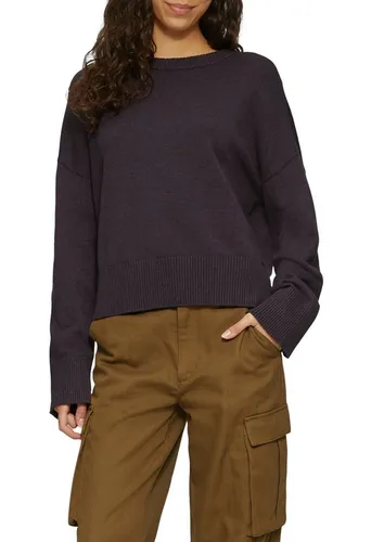 QS Longpullover Strickpullover - Longpullover mit weichem Strick, seitlichen Schlitzen und überschnittenen Schultern – ideal für entspannte Tage und vielseitige Styles.