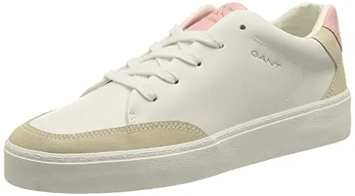 GANT Footwear Leder-Sneakers in Weiß - 38 - Sneaker aus hochwertigem Leder mit rutschhemmender Laufsohle, ideal für stilvolle Outfits und den täglichen Komfort.