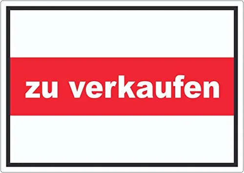 zu verkaufen Aufkleber mit Text Werbeaufkleber A6 (105x148mm)