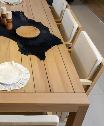 Gartengarnitur Sitzgruppe Esstisch Stühle 9-teilig Beige - Hochwertige Gartenmöbelgarnitur bestehend aus 8 Stühlen und einem Tisch. Ideal für gesellige Abende im Freien. UV-geschützt und wasserabweisend für langanhaltenden Genuss.